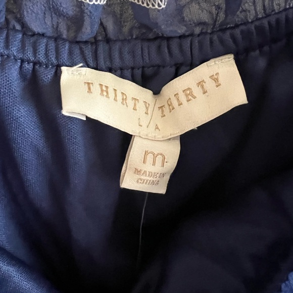 Blue Ruffled Mini Dress - Picture 2 of 4